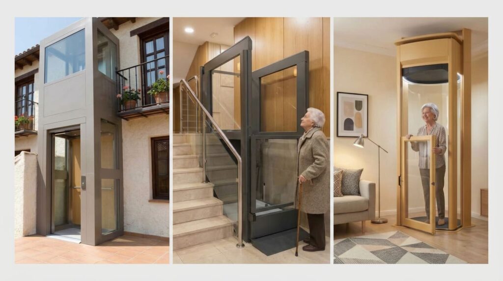 Guía de ascensores y elevadores para viviendas (Tipos)
