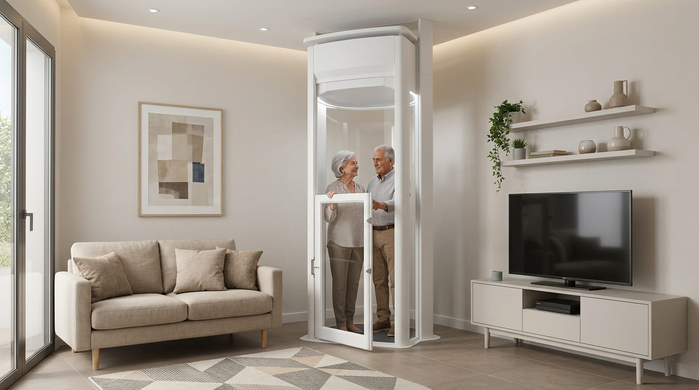 Montacargas para personas en vivienda